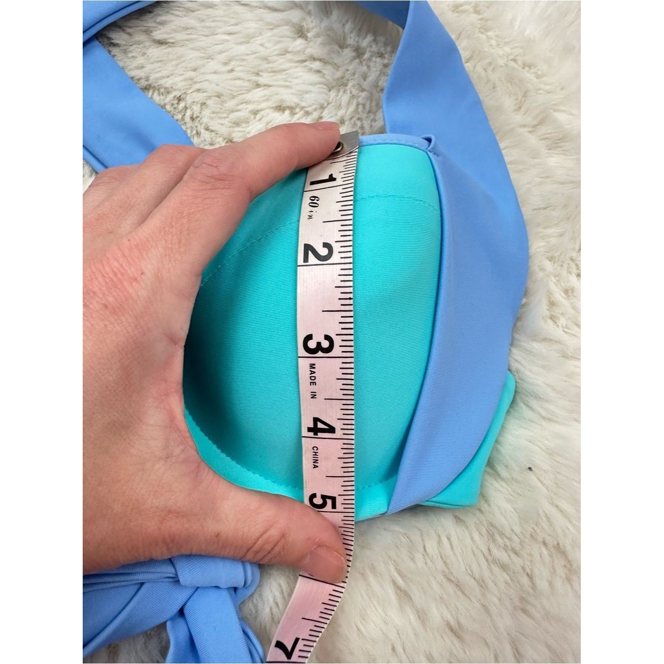 93 Play Street Layla Peri Blue Push Up Bikini Top, M — image 3 of 6